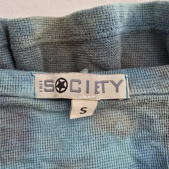 Free Society Boston Proper Burnout Camo Embellished Hoodie Yoga Sweatshirt Small - Picture 4 of 5